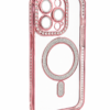 Glitter MagSafe Case With Camera Protector For 17 Pro (Pink) gc00023
