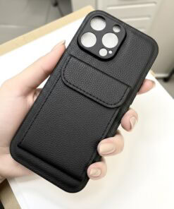 iphone 13 pro back walet case black