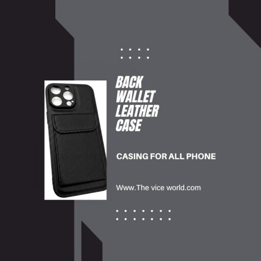 iphone 13 pro back walet case black