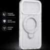 Clear MagSafe Ringstand Phone Case For iPhone 17 Pro (White) vw00011
