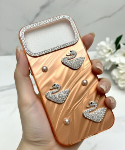 iphone 17 pro max swarovski case orange