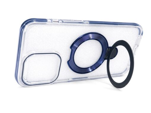 clear magsafe kickstand iphone 13 promax blue