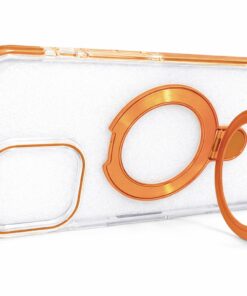 clear magsafe kickstand iphone 13 promax orange