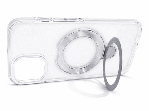 clear magsafe kickstand iphone 13 promax silver