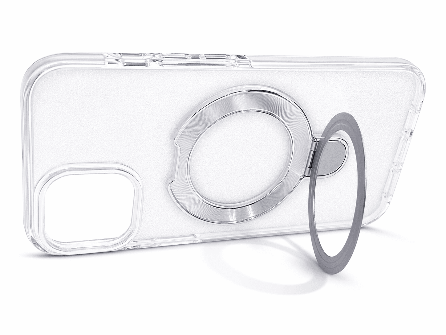 clear magsafe kickstand iphone 13 promax silver clear magsafe kickstand iphone 13 promax silver