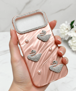 iphone 17 pro max swarovski case rose pink