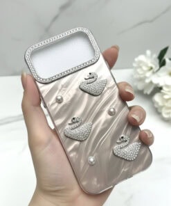 iphone 17 pro max swarovski case grey