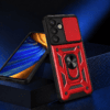 Magnetic Kickstand & Sliding Camera Cover Phone Case For Samsung Galaxy S26 Plus (Red) vw00078